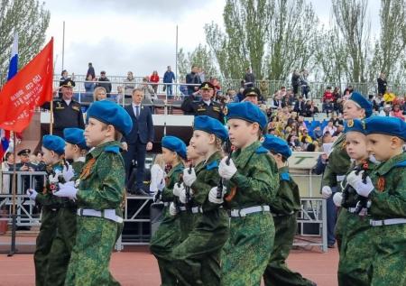 Детсадовцы приняли участие в параде Победы в Ейске