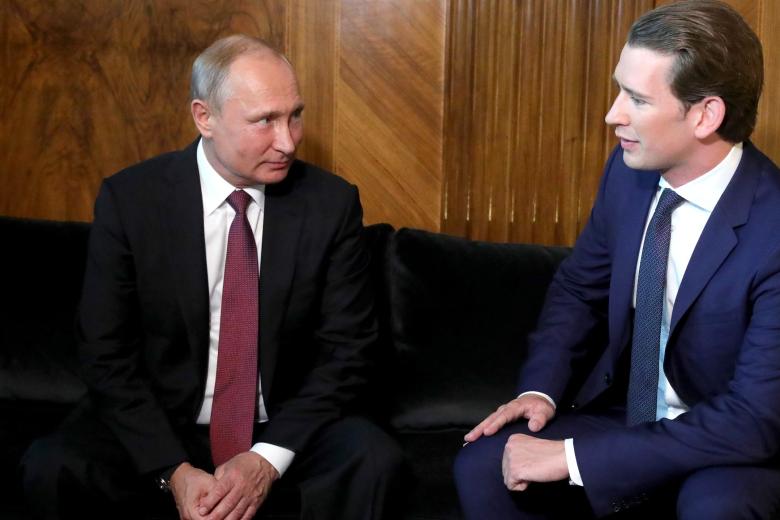 Владимир Путин и Себастьян Курц