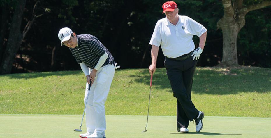 Синдзо Абэ и Дональд Трамп