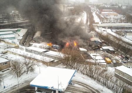 Пожар в промзоне на северо-западе Москвы локализован