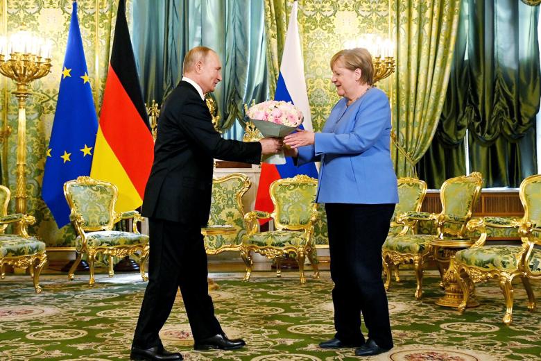 Владимир Путин, Ангела Меркель