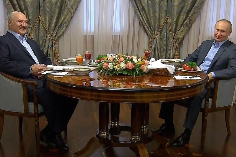 Александр Лукашенко и Владимир Путин
