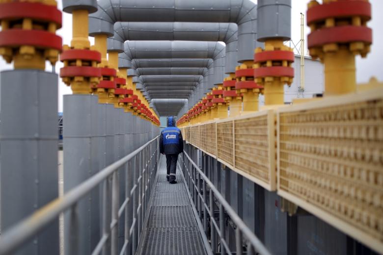 Компрессорная станция «Русская», входящая в систему газопроводов для обеспечения поставок газа для «Турецкого потока»