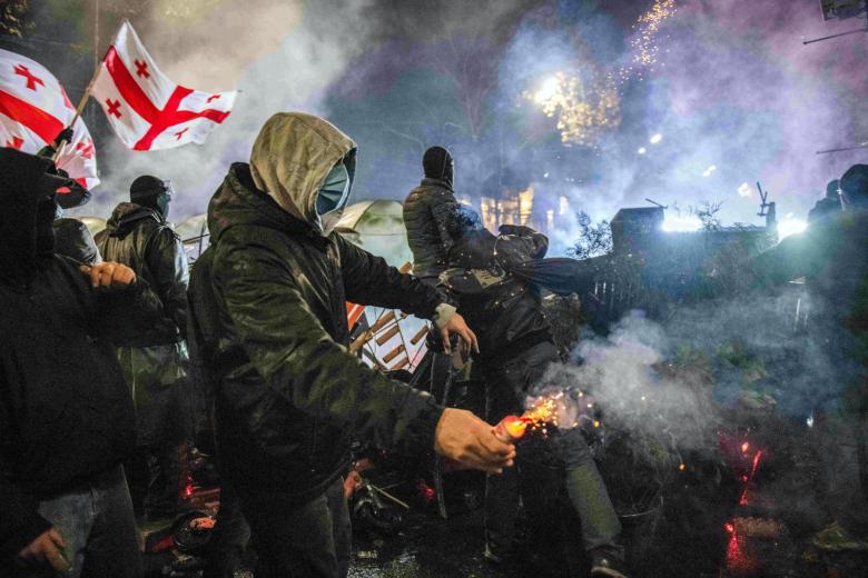 Антиправительственная акция протеста в Тбилиси