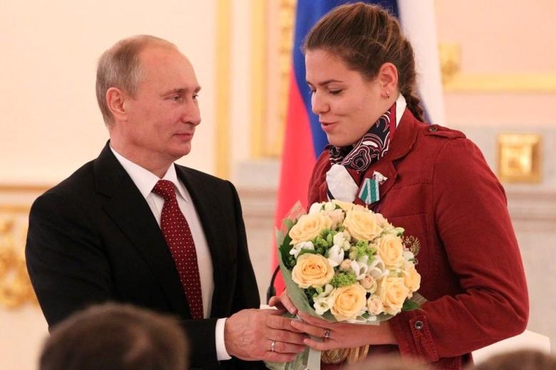 Владимир Путин и Оксана Савченко, 2012 год