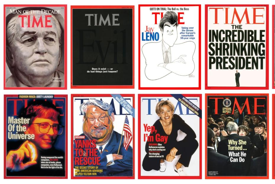 Лучшие обложки TIME 1990х