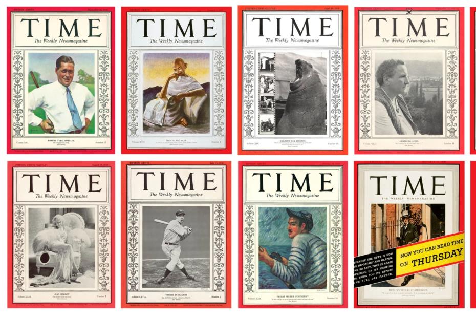 Лучшие обложки TIME 1930х