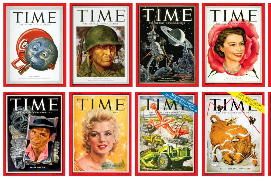 Лучшие обложки TIME 1950х