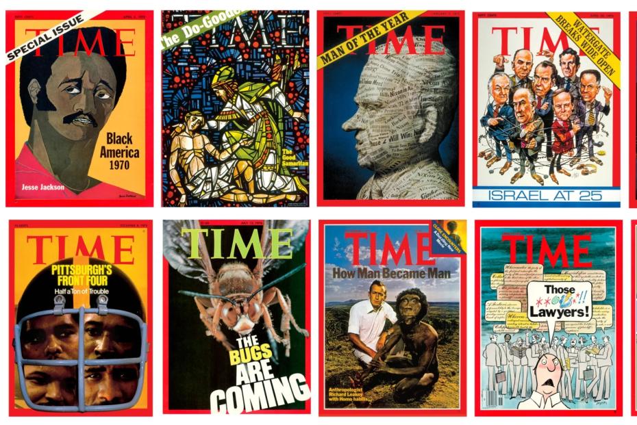 Лучшие обложки TIME 1970х