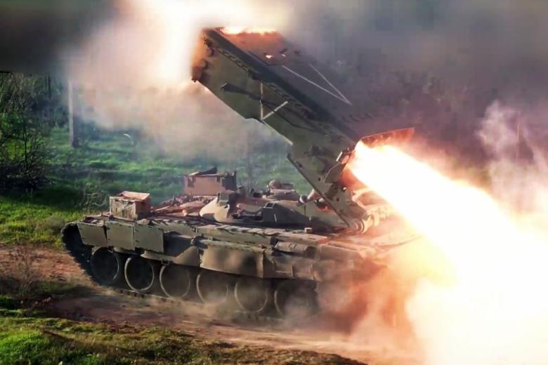 Боевая работа расчетов ТОС-1А «Солнцепек»