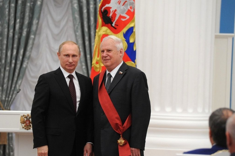 Президент России Владимир Путин и Николай Рыжков