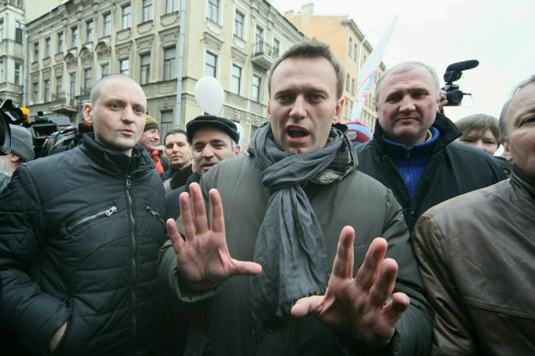 Алексей Навальный, Сергей Удальцов, Гарри Каспаров. Марш «За честные выборы», 2012 год