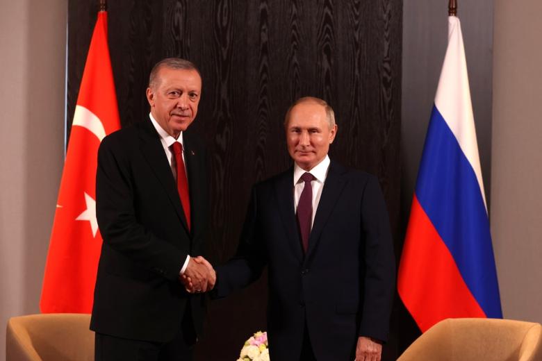 Реджеп Тайип Эрдоган и Владимир Путин