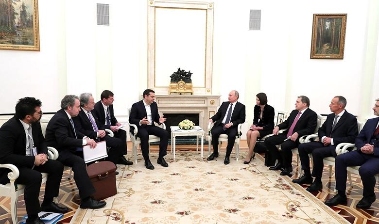 Алексис Ципрас и Владимир Путин