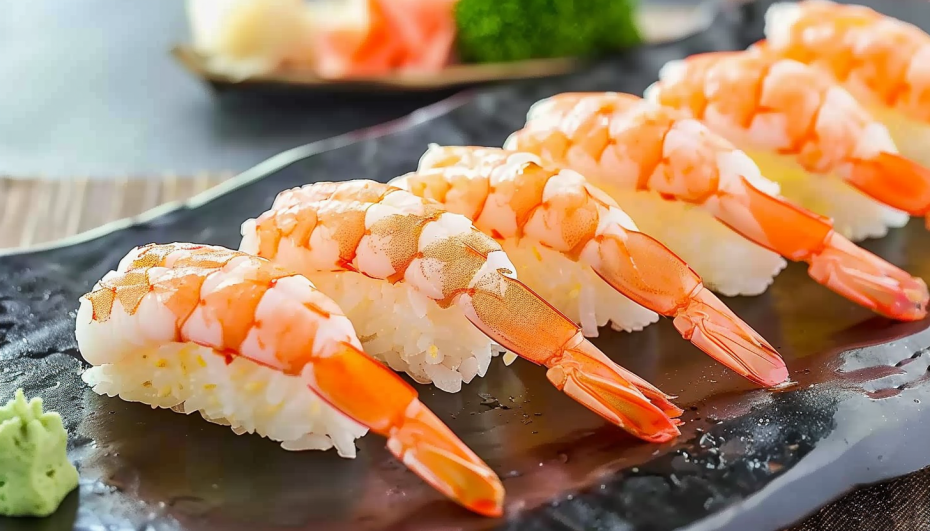 На радость вкусовым сосочкам — рецепт суши с креветками и васаби
