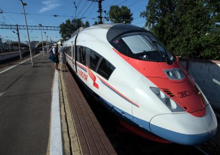 Удар током зацепера остановил «Сапсан», следующий из Петербурга в Москву