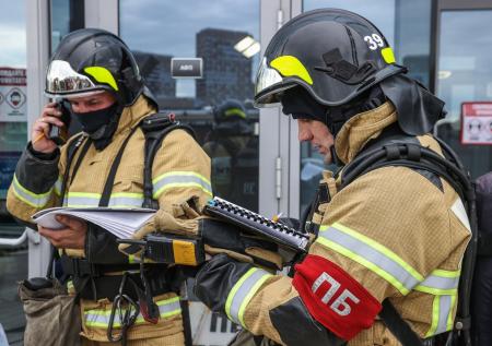 В Москве произошел пожар в здании СОГАЗа