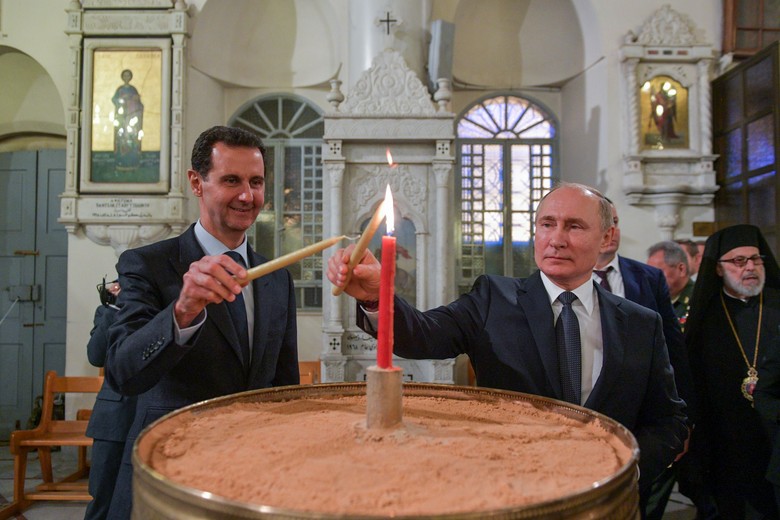 Башар Асад и Владимир Путин