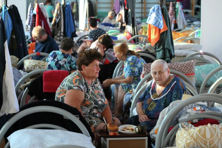 Пункт временного размещения в Курской области