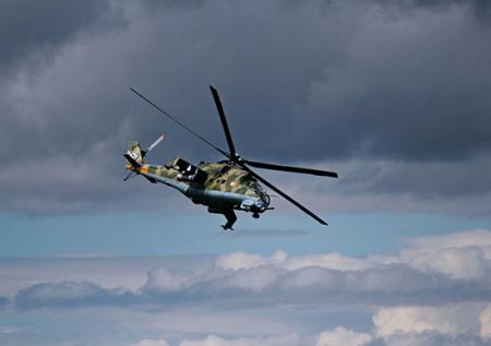 Российские вертолёты Ми-24 разбомбили «вражеские корабли» на Балтике
