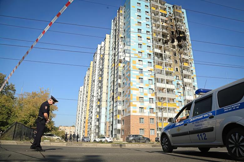 Последствия падения беспилотника в Раменском