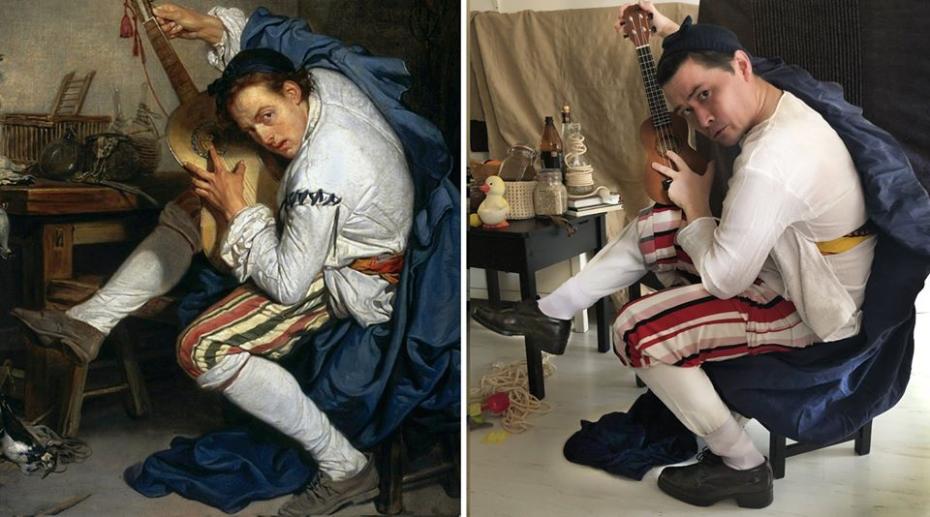 Жан-Батист Грёз «Гитарист» (1757)