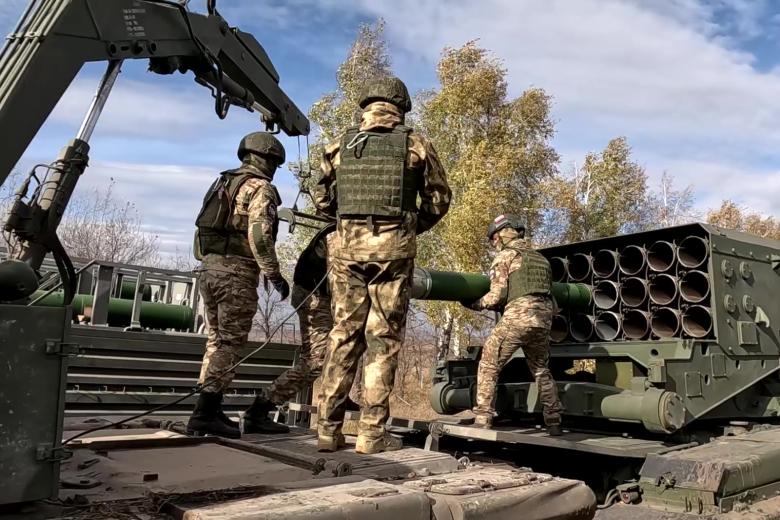 Боевая работа расчетов ТОС-1А «Солнцепек»