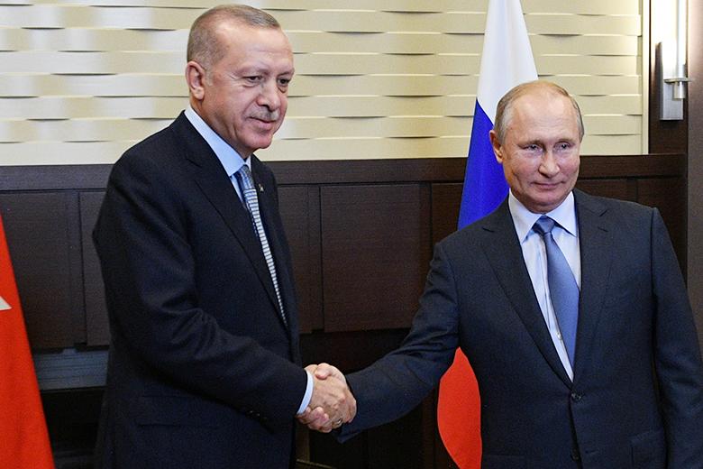 Реджеп Тайип Эрдоган и Владимир Путин