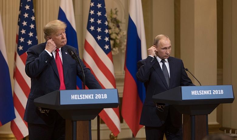 Президент США Дональд Трамп и президент РФ Владимир Путин