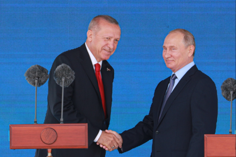 Реджеп Тайип Эрдоган и Владимир Путин