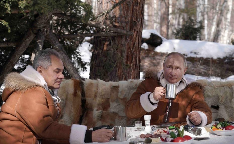 Сергей Шойгу и Владимир Путин
