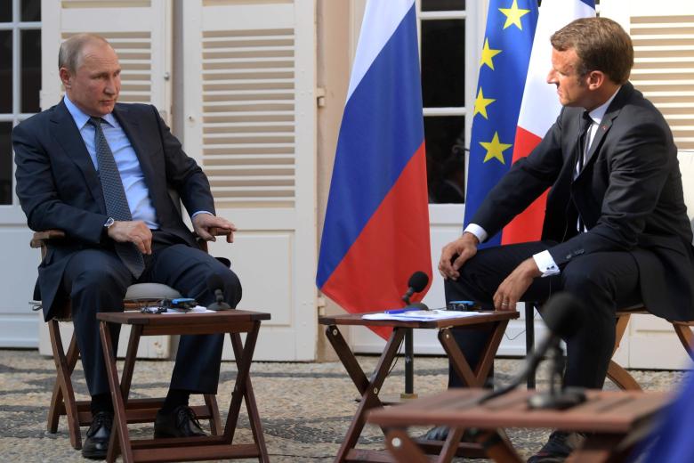 Владимир Путин, Эммануэль Макрон