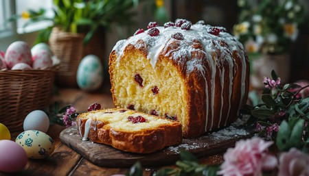Не цукаты и не изюм — пошаговый рецепт пасхального кулича с клюквой