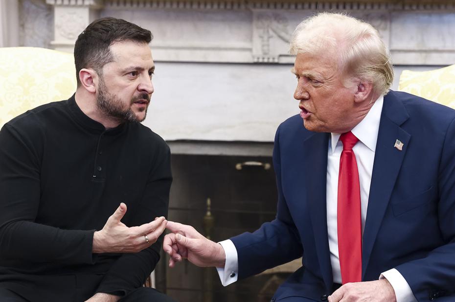Владимир Зеленский и Дональд Трамп в Овальном кабинете Белого дома в Вашингтоне, округ Колумбия, США, 28 февраля 2025 г.