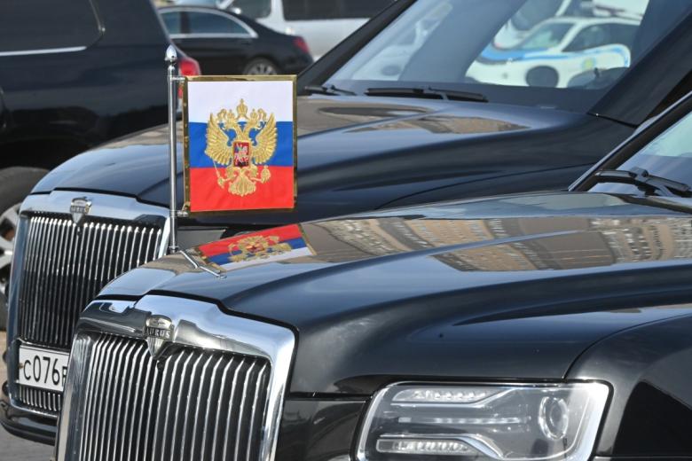 Кортеж президента РФ Владимира Путина