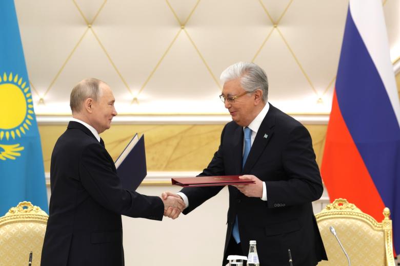 Владимир Путин и Касым-Жомарт Токаев