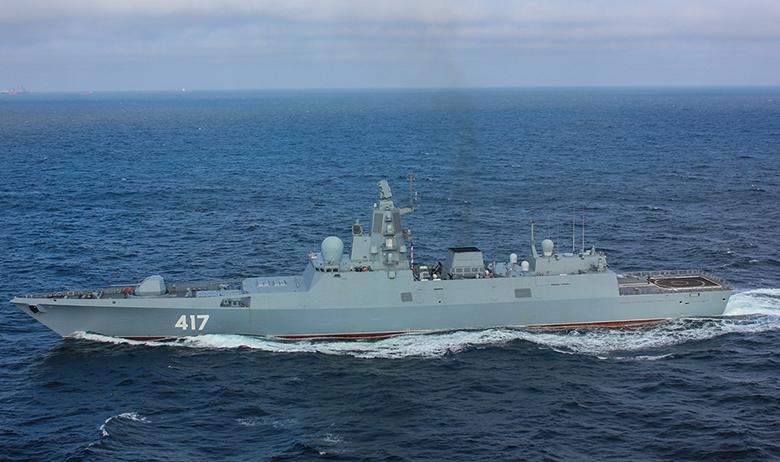 Фрегат «Адмирал флота Советского Союза Горшков», на котором установлена станция «Филин»