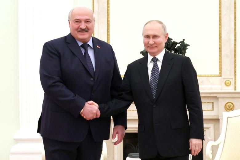 Президент России Владимир Путин и глава Белоруссии Александр Лукашенко