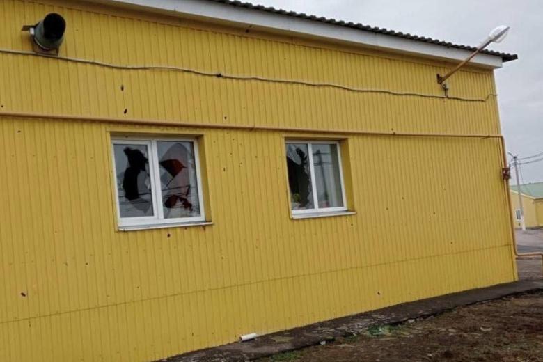 Обстрел птицефабрики в районе хутора Церковный