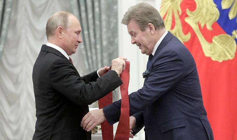Владимир Путин и Лев Лещенко