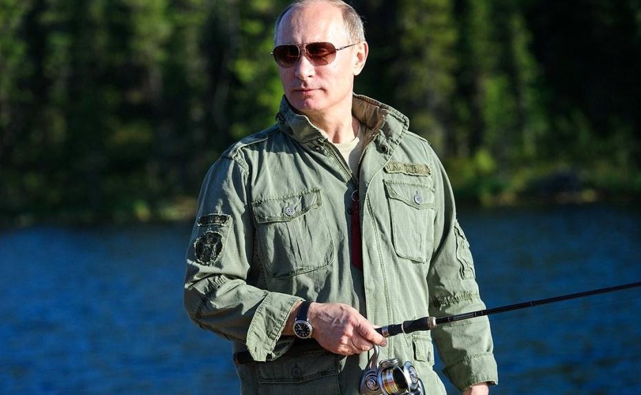 Во время рыбалки в Республике Тыва, июль 2013 года