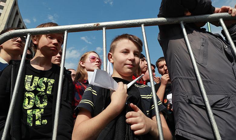 Митинг в защиту свободного интернета в Москве