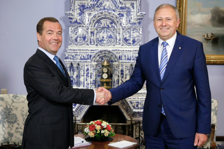 Дмитрий Медведев и Сергей Румас 