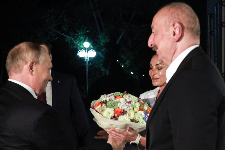 Президент РФ Владимир Путин и президент Азербайджана Ильхам Алиев