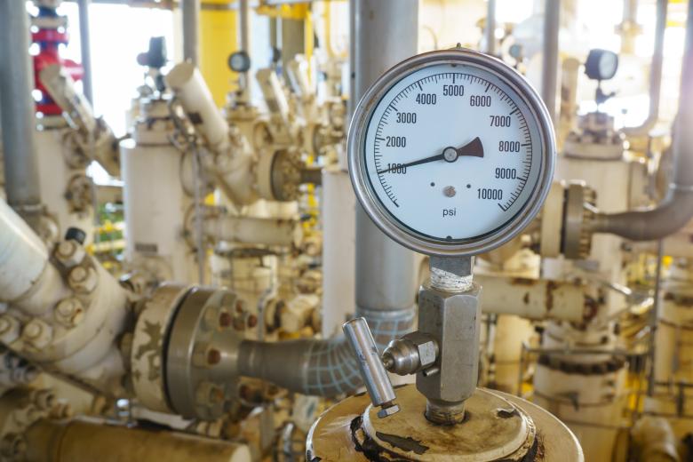 Работа станции природного газа