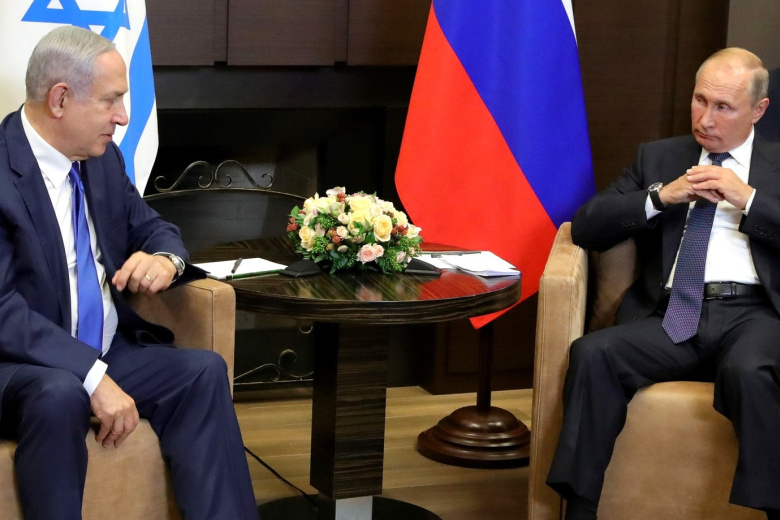 Биньямин Нетаньяху и Владимир Путин