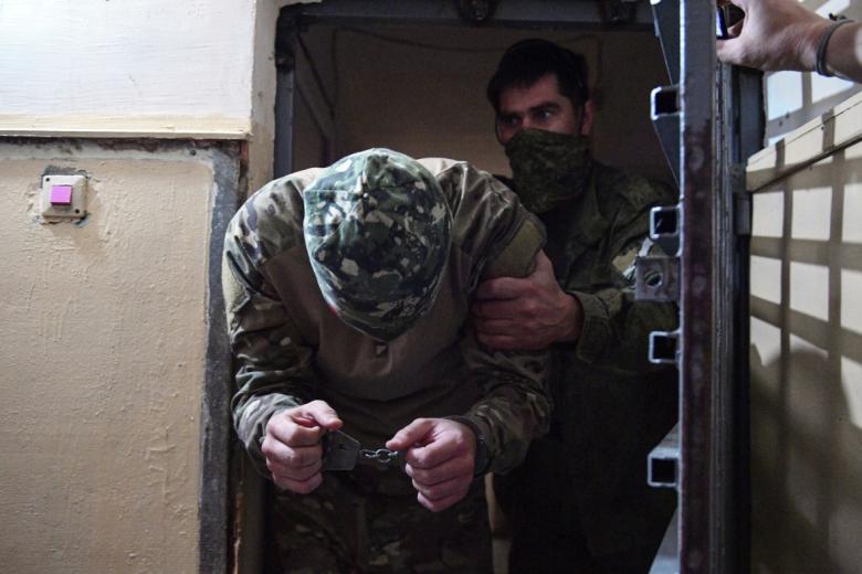 Украинский военнопленный в Запорожской области