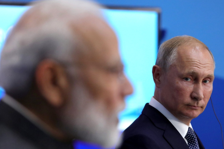 Владимир Путин и Нарендра Моди