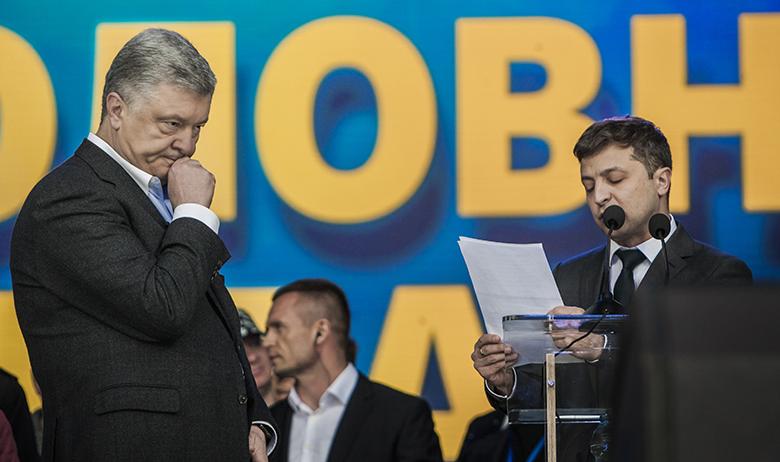 Петр Порошенко и Владимир Зеленский