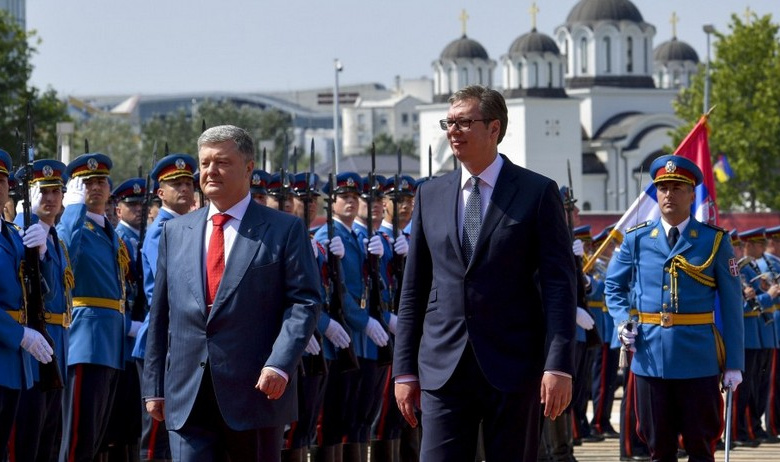 Глава Украины Пётр Порошенко и сербский лидер Александр Вучич